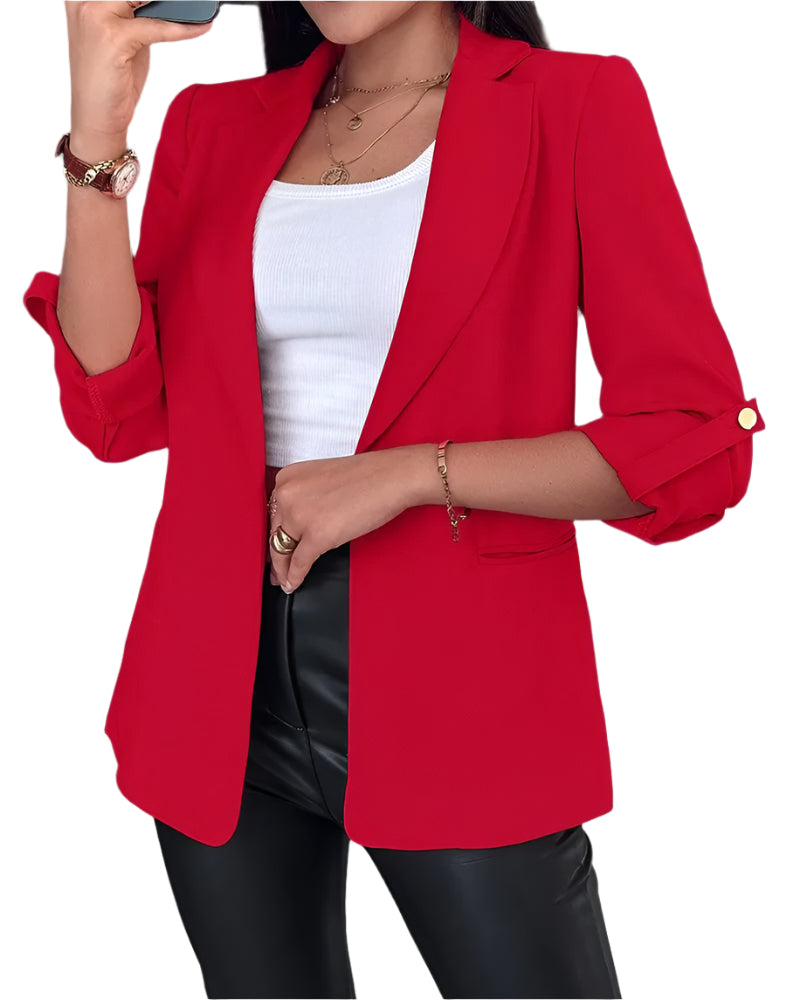 Smal Cardigan Blazer för kvinnor
