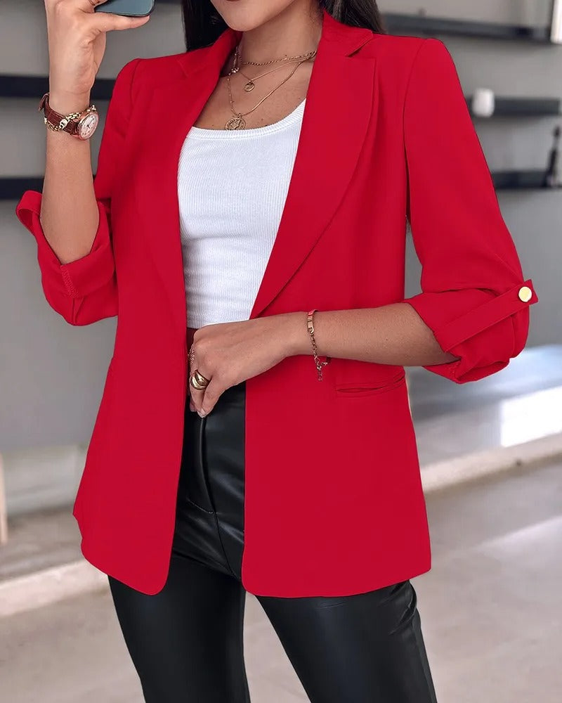 Smal Cardigan Blazer för kvinnor