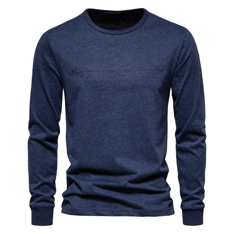 Casual T-shirt med bokstavstryck för män
