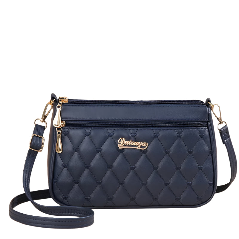 Broderad crossbody-väska i PU-läder för kvinnor