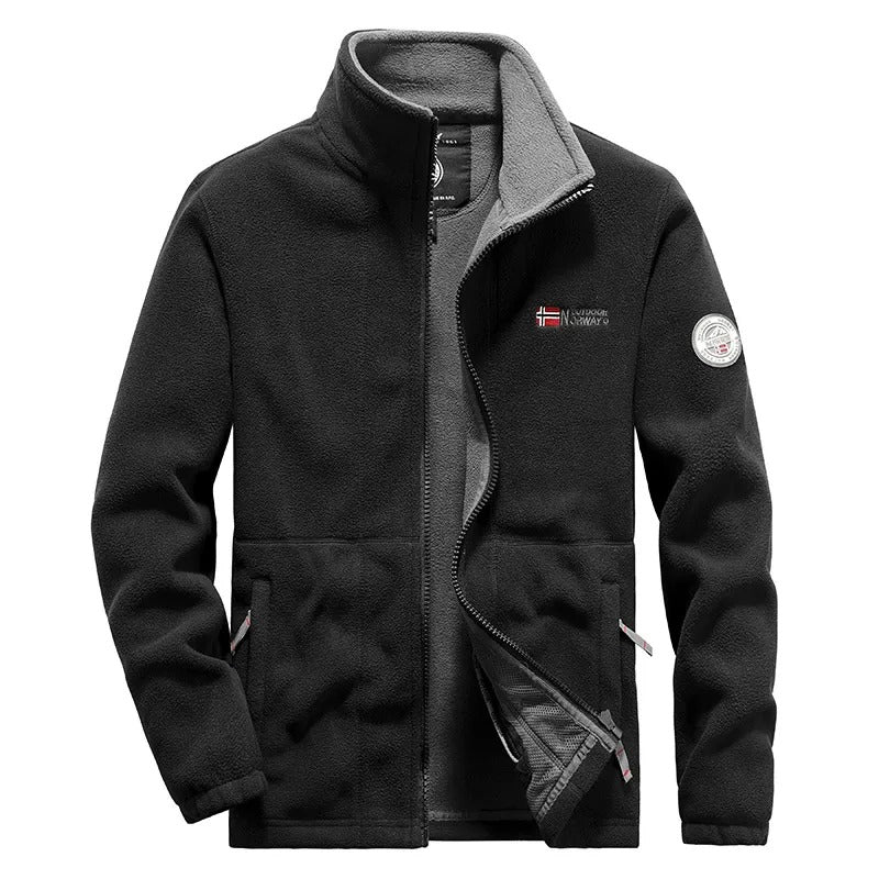 Tjock Polar Fleece Jacka för män