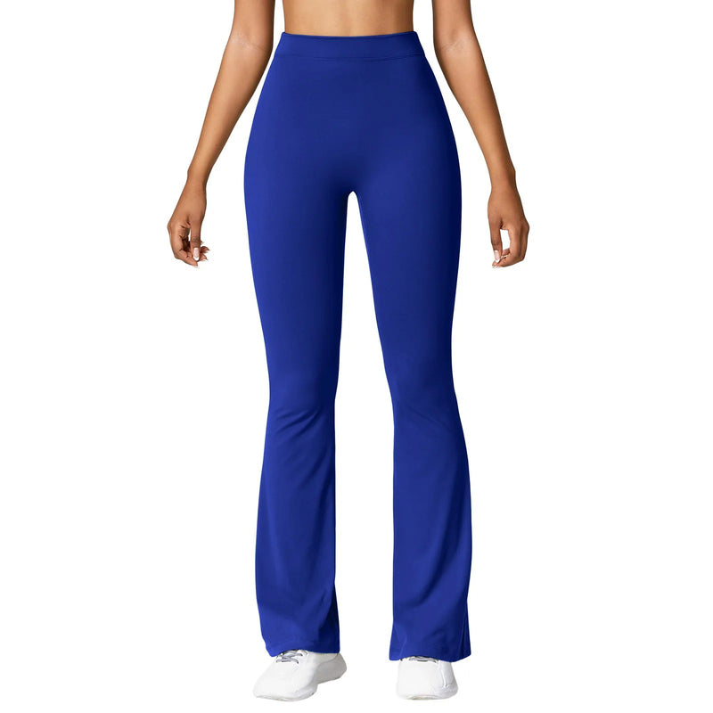 Leggings med hög midja och V-rygg för kvinnor
