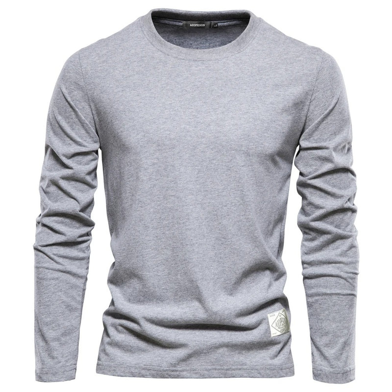 Klassisk långärmad t-shirt för män