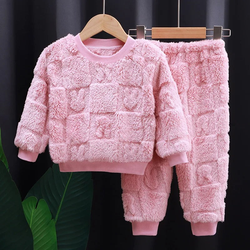 Vinterpyjamas i flanell för barn