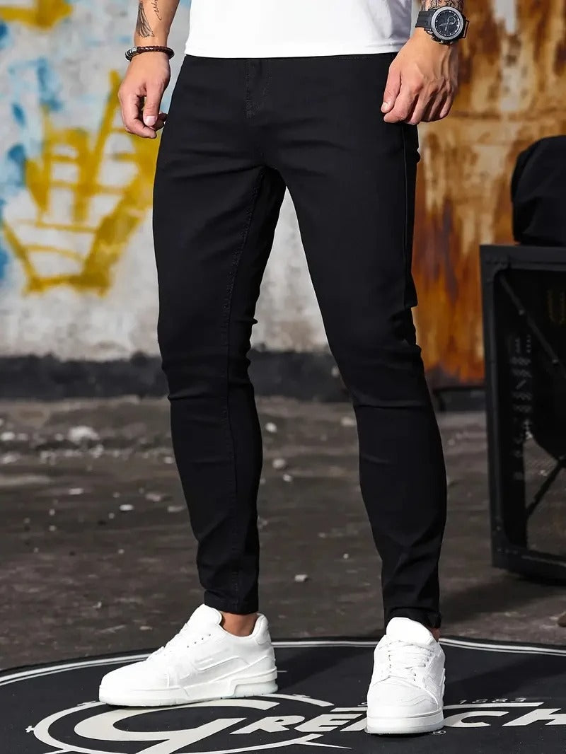 Casual Slim Fit-byxor för män
