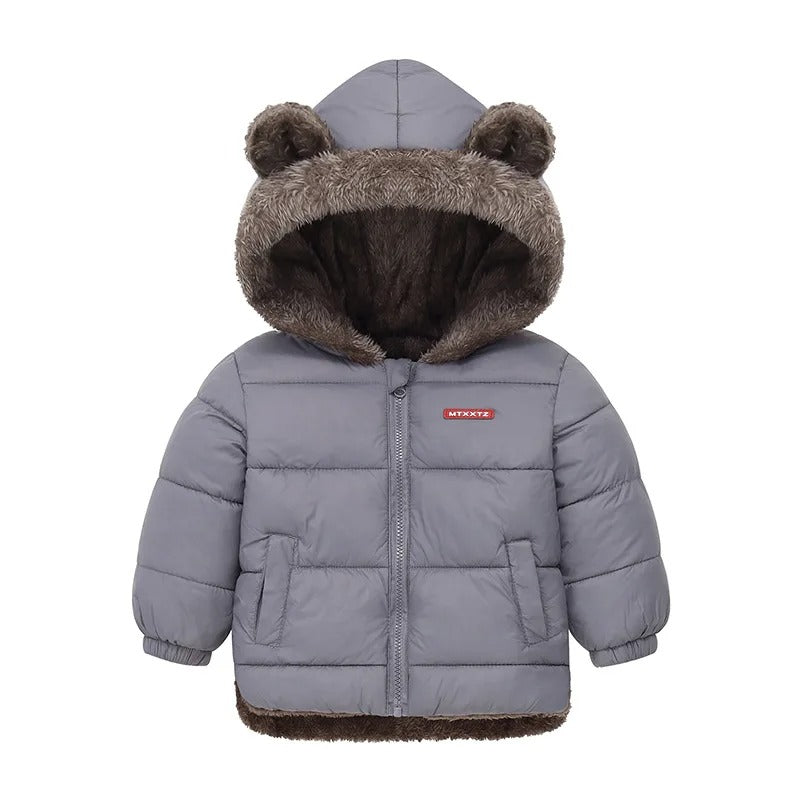 Barn tjock fleece vadderad jacka