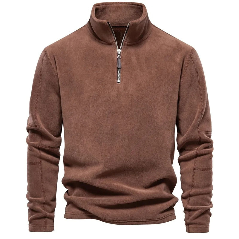 Varm fleecepullover för män