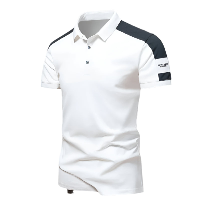 Herrkortärmad polo i casual stil