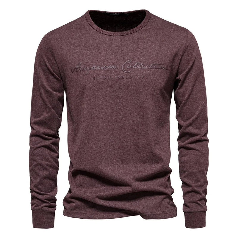 Casual T-shirt med bokstavstryck för män