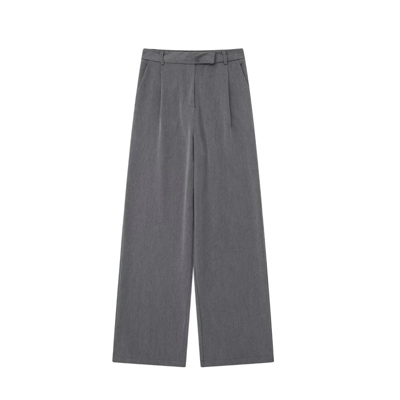 Baggy byxor med hög midja för kvinnor
