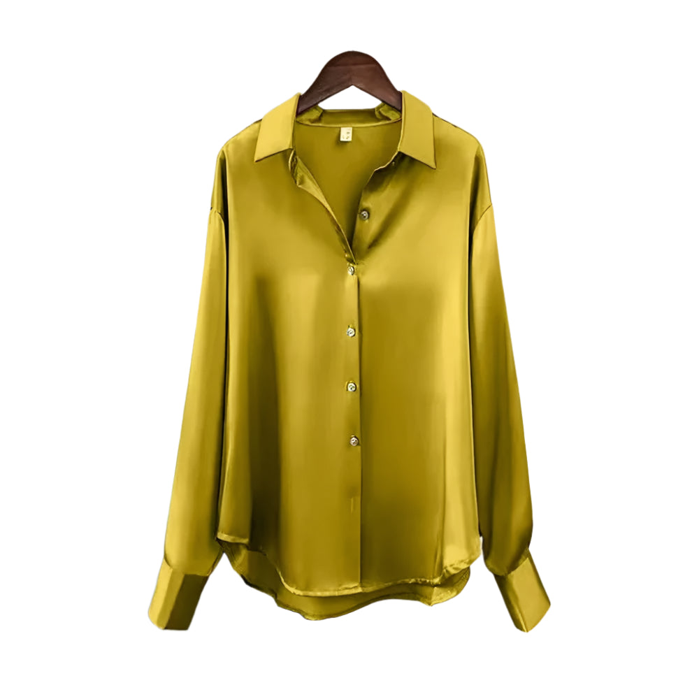 Silk blus för kvinnor