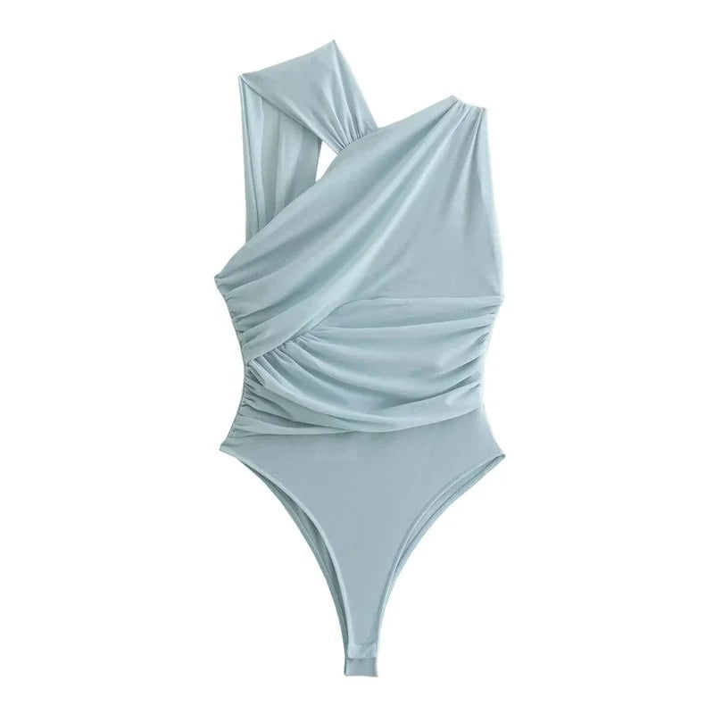 Skir tyll off-shoulder-topp för damer