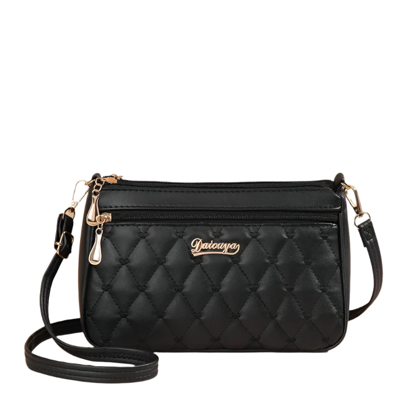 Broderad crossbody-väska i PU-läder för kvinnor