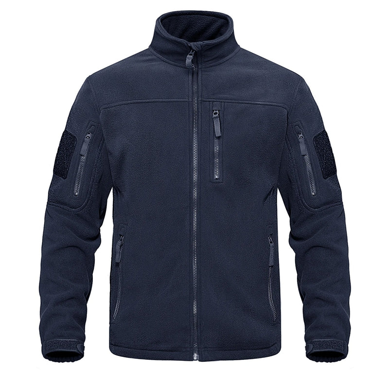 Thermojacka i fleece med hel dragkedja för män