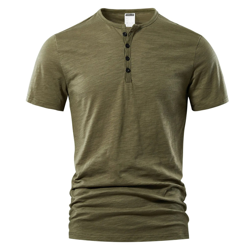 Herr-Henley-T-shirt för sommaren