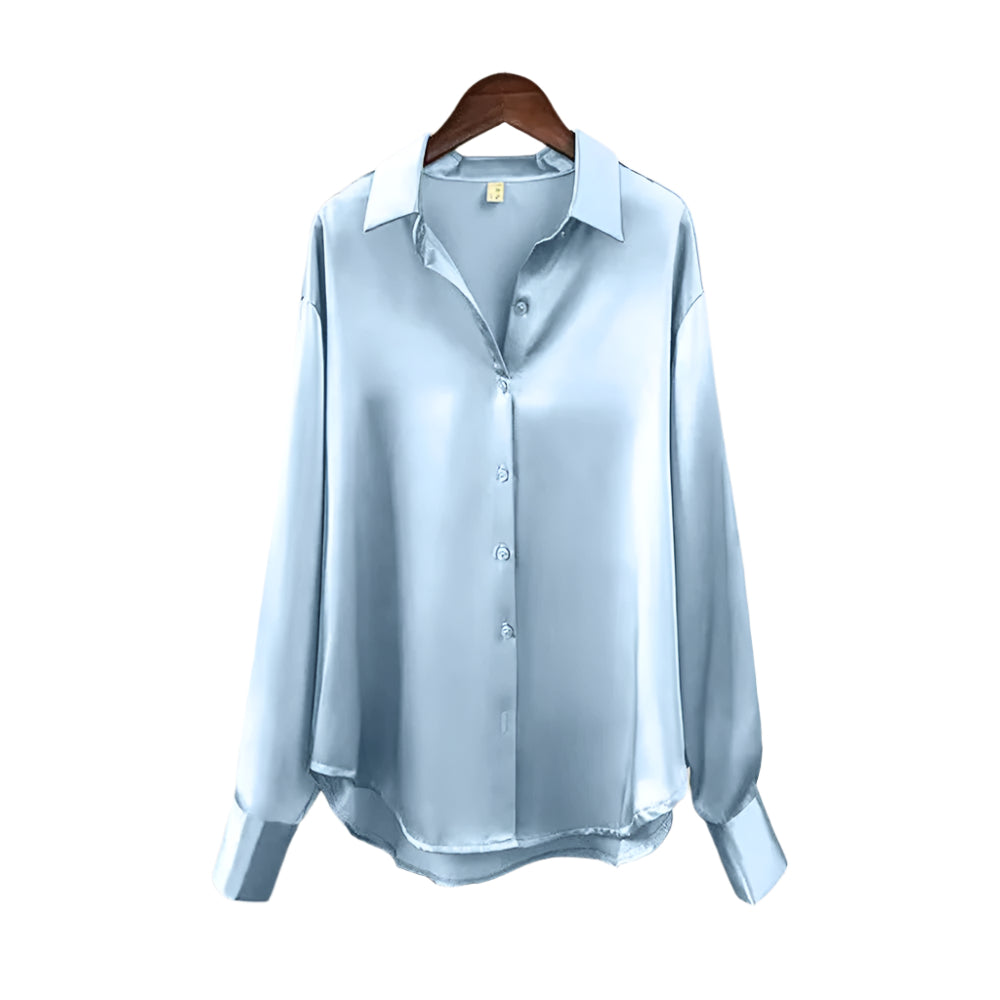 Silk blus för kvinnor