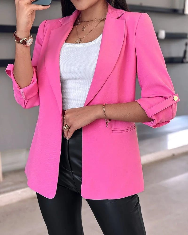 Smal Cardigan Blazer för kvinnor