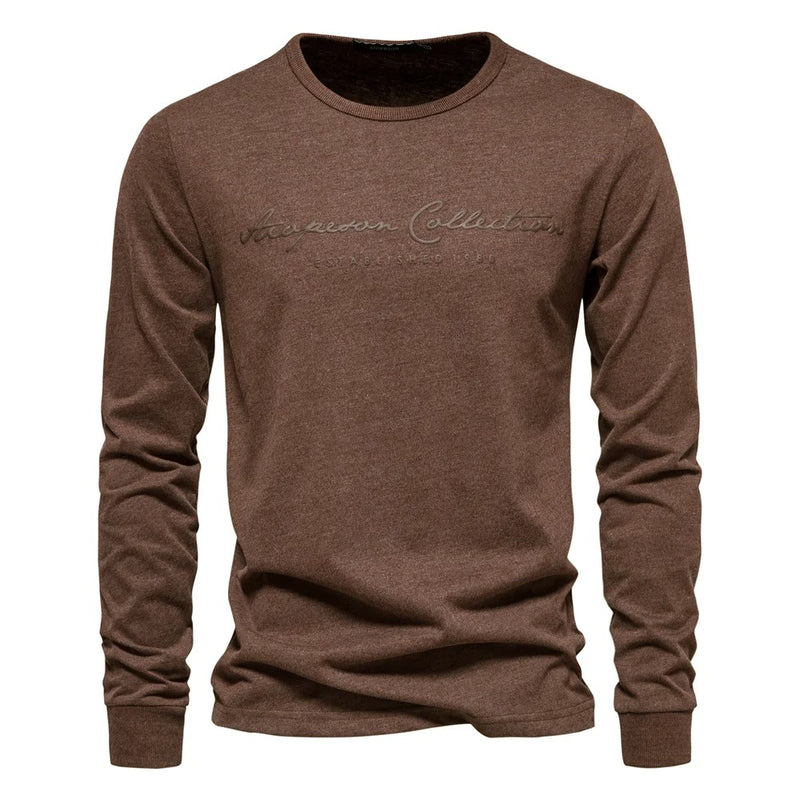 Casual T-shirt med bokstavstryck för män