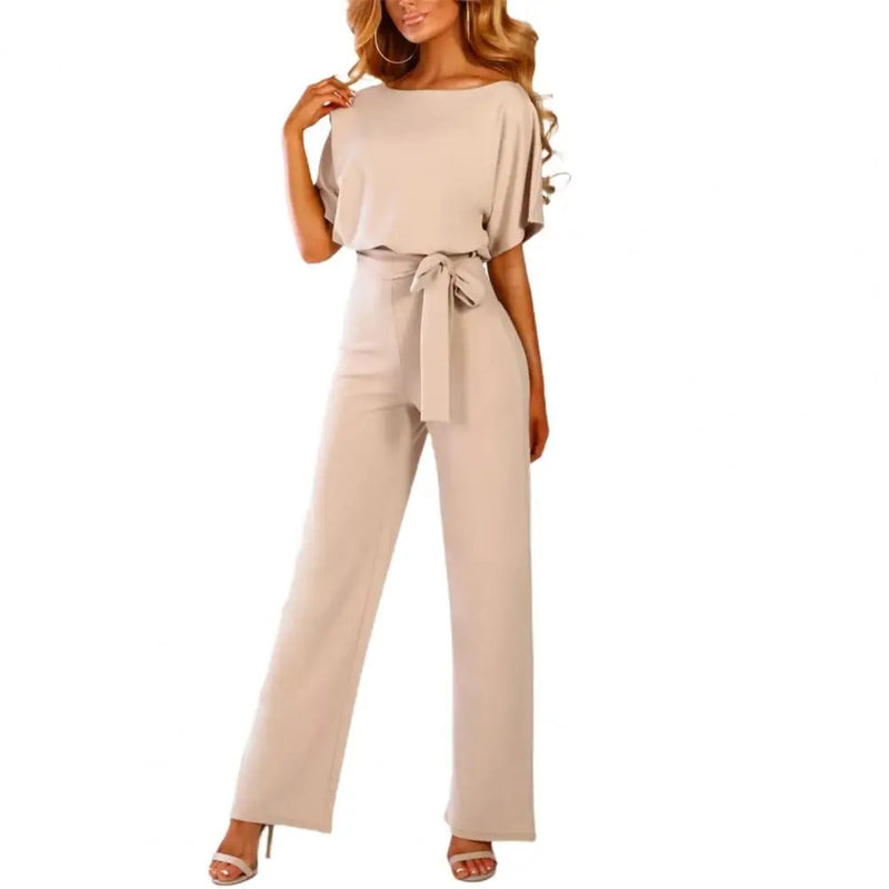 Smal jumpsuit med tight midja för kvinnor
