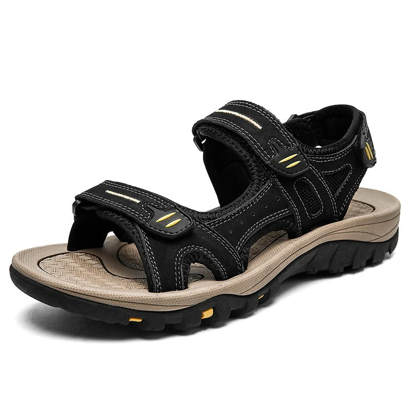 Casual lädersandaler för män