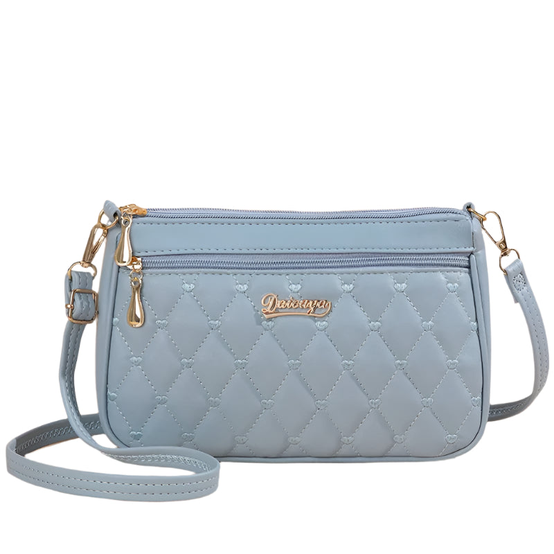 Broderad crossbody-väska i PU-läder för kvinnor