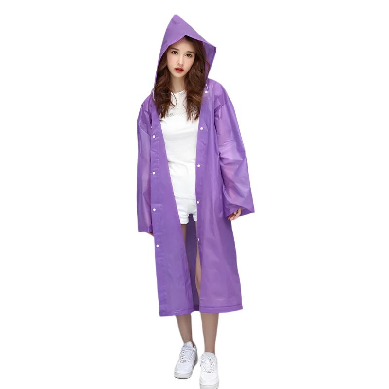 Vattentät regnrock med huva