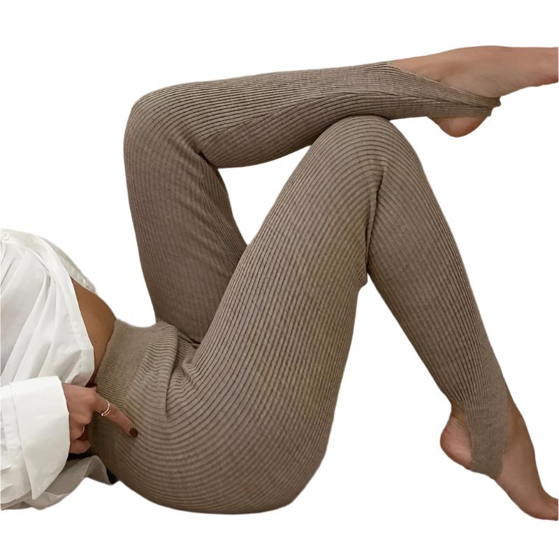 Stickade leggings för kvinnor