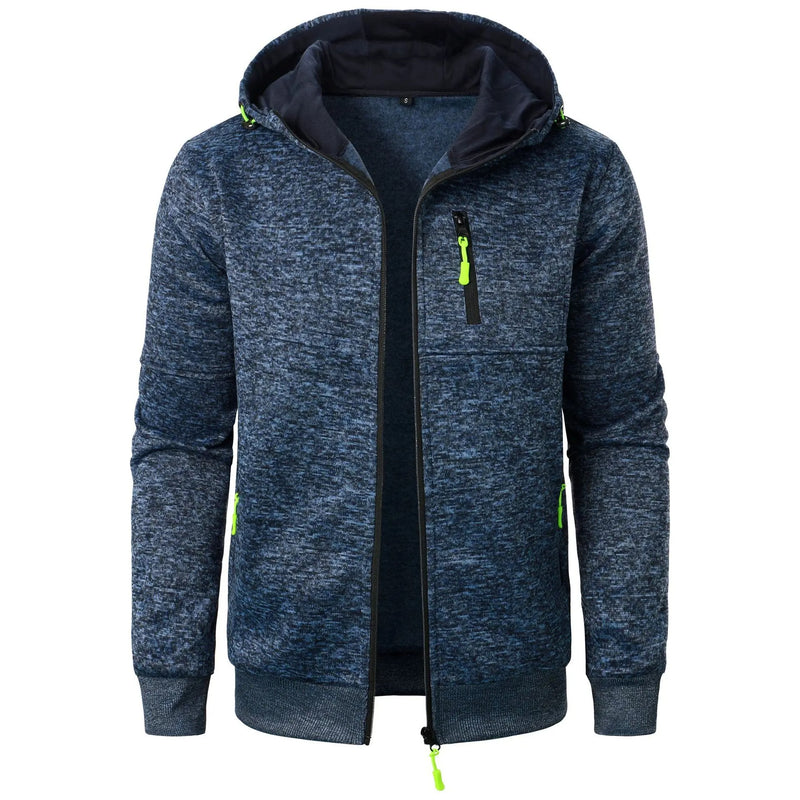Sport Casual Hooded Jacka för män