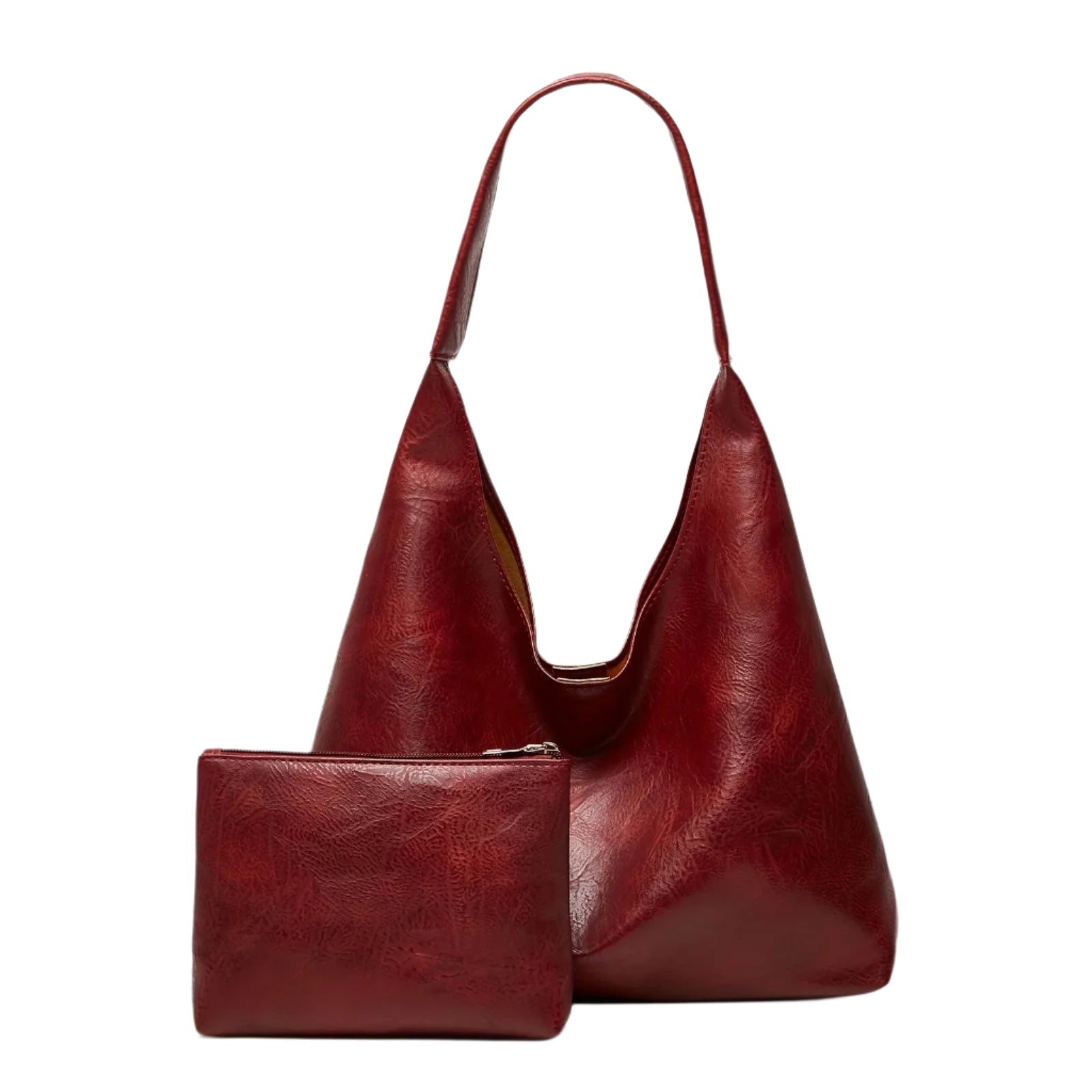 Retro stor axelväska för kvinnor