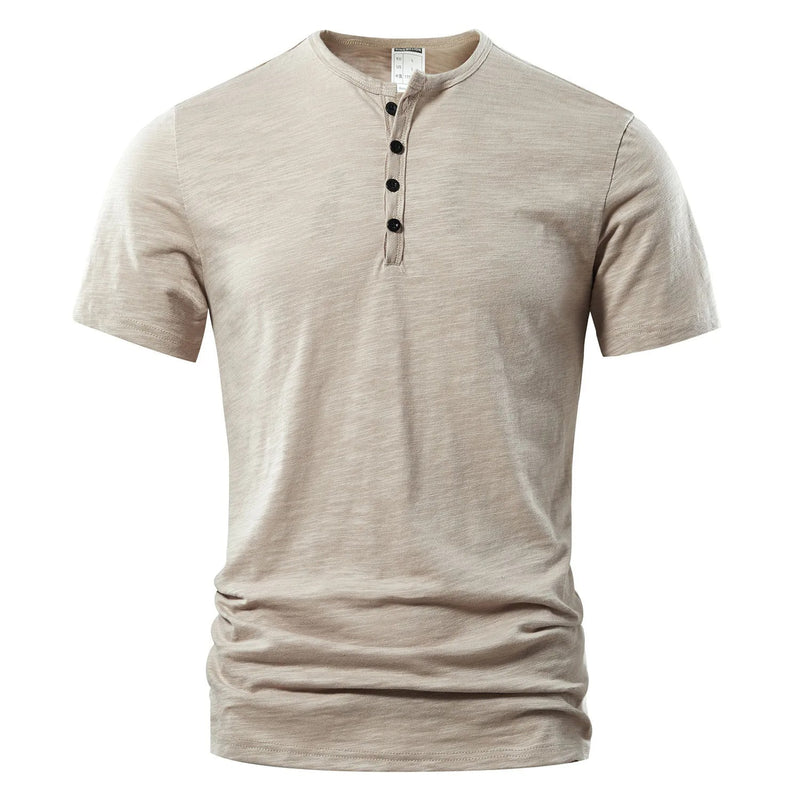 Herr-Henley-T-shirt för sommaren