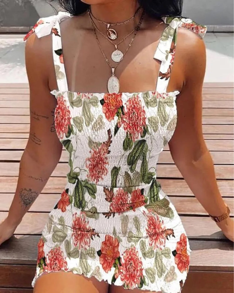 Off-shoulder miniklänning för kvinnor