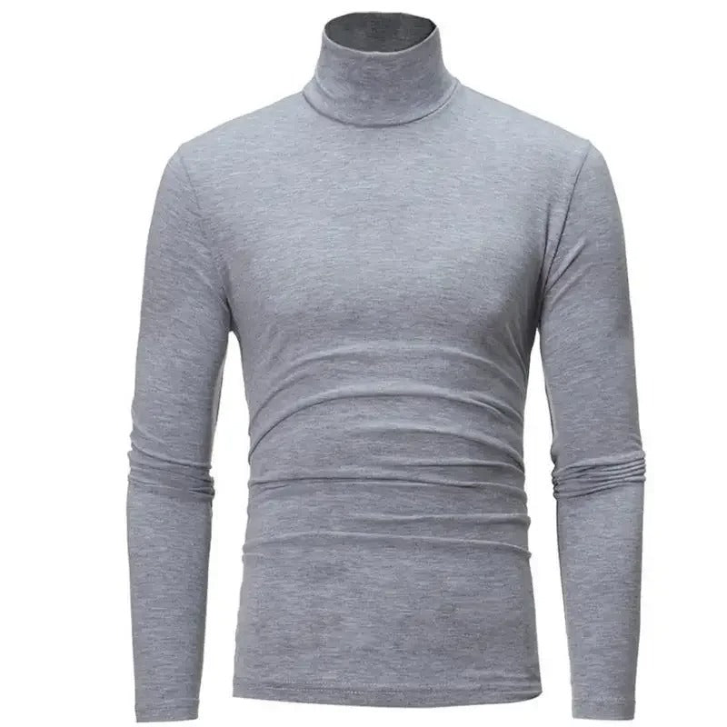 Thermal Slim Fit Vintertopp med hög hals för män