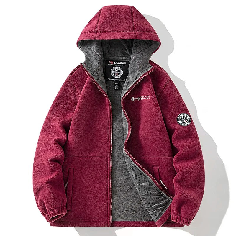 Kalltålig fleecejacka för män