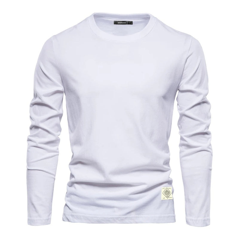 Klassisk långärmad t-shirt för män