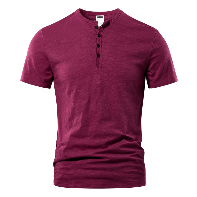 Herr-Henley-T-shirt för sommaren