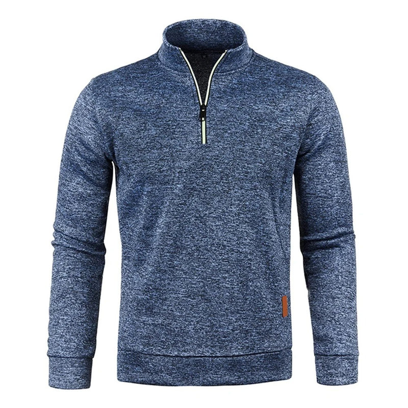 Pullover med halv dragkedja för män