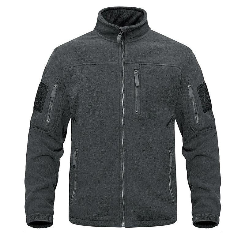 Thermojacka i fleece med hel dragkedja för män