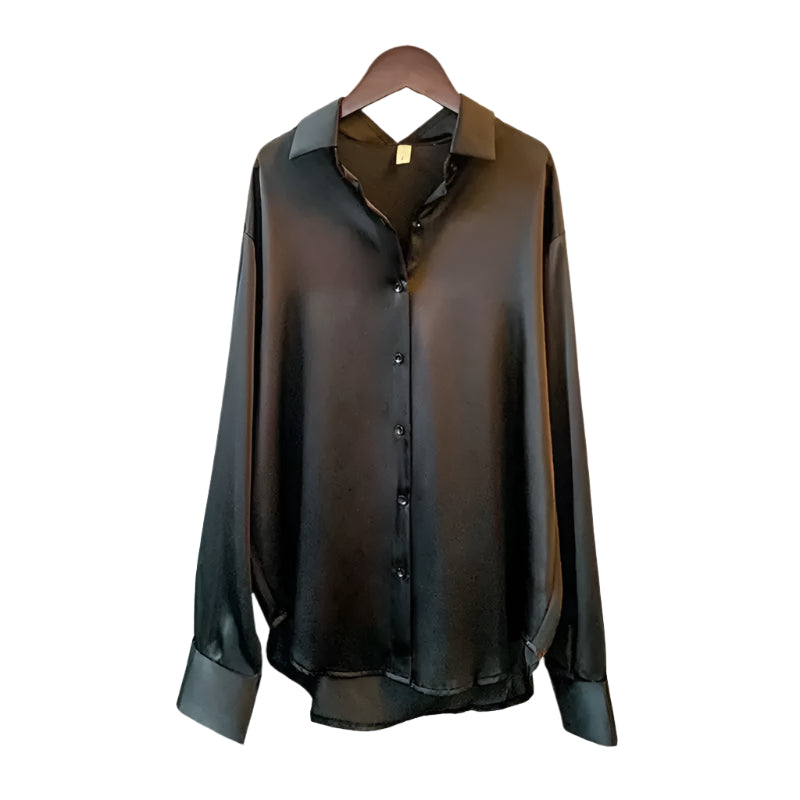 Silk blus för kvinnor