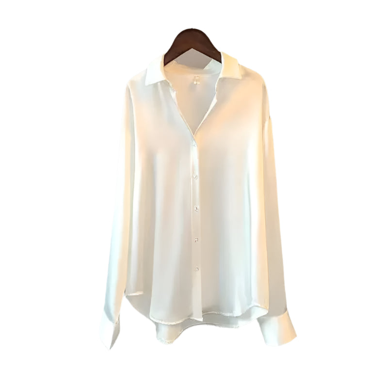 Silk blus för kvinnor