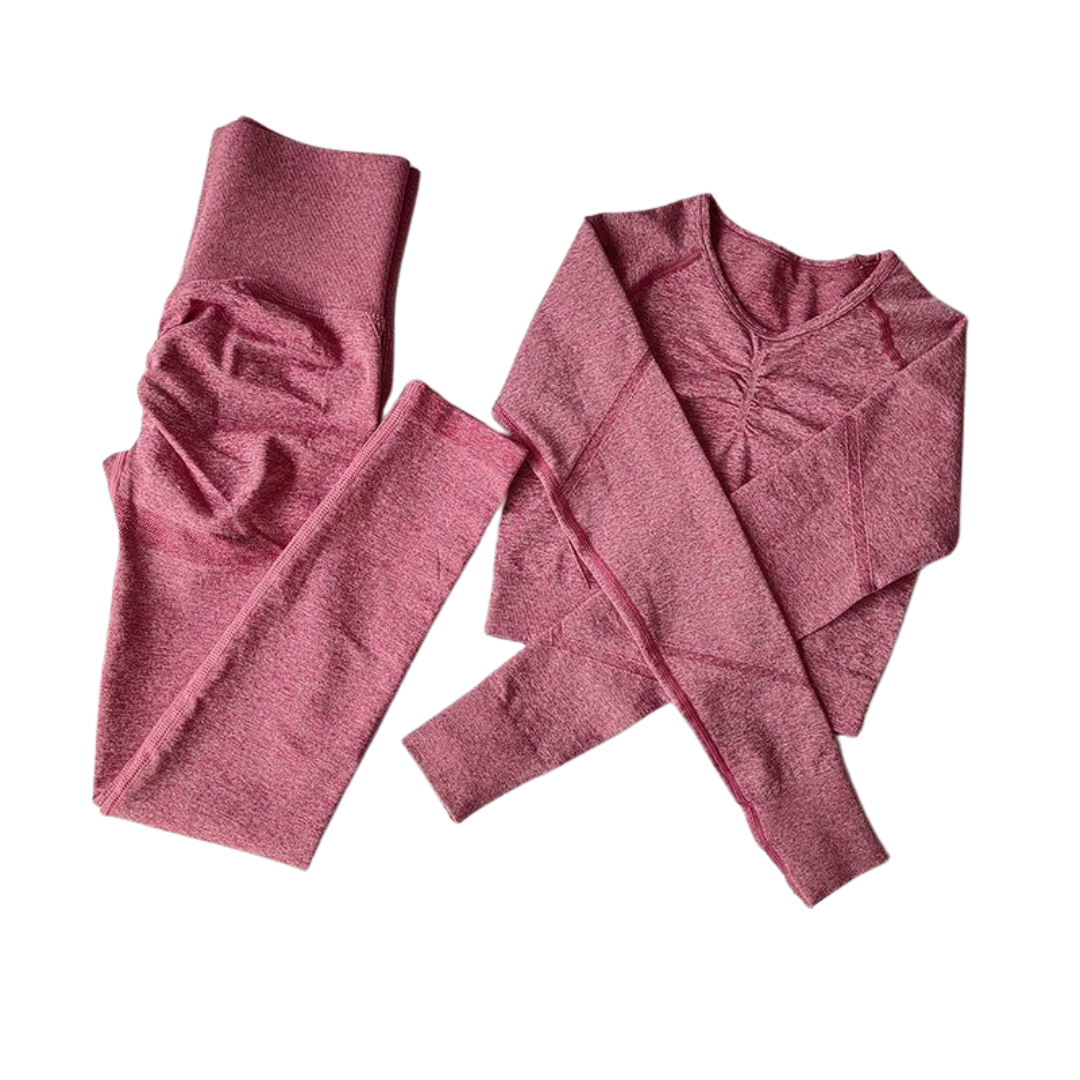 Sömlöst yoga-set för kvinnor