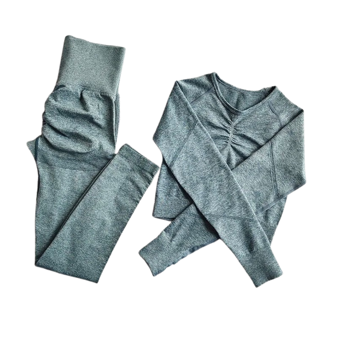 Sömlöst yoga-set för kvinnor