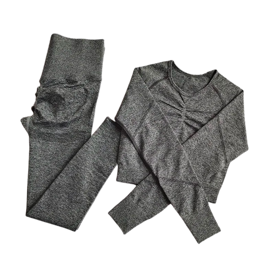 Sömlöst yoga-set för kvinnor