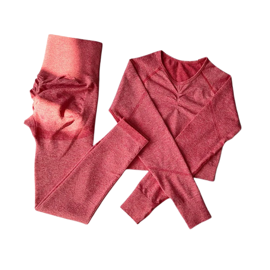 Sömlöst yoga-set för kvinnor