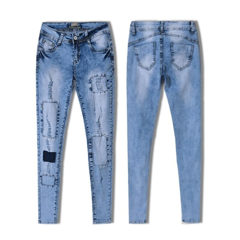 Kvinnan skinny jeans