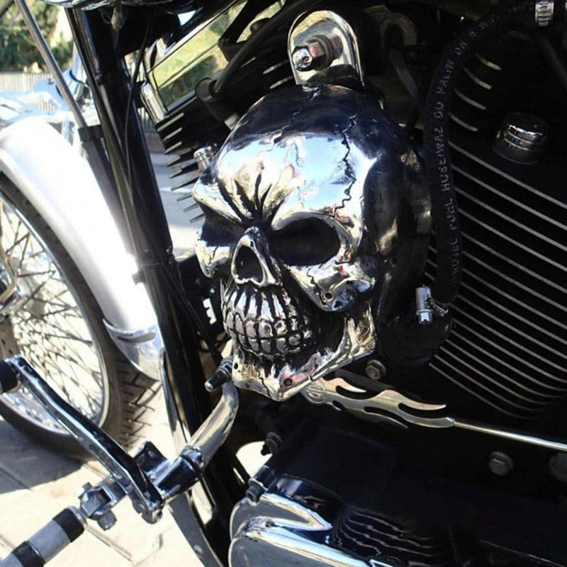 Motorcykel Skull Horn Cover
