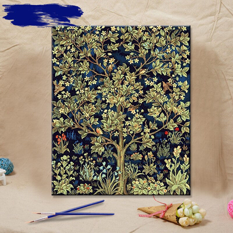 Green Tree Paint By Numbers-kit