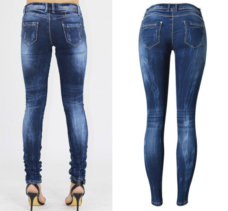 Kvinnan skinny jeans