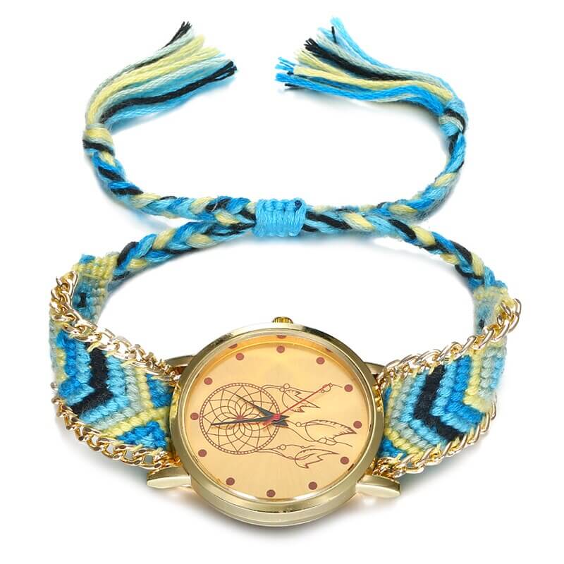 Vävd drömfångare klocka