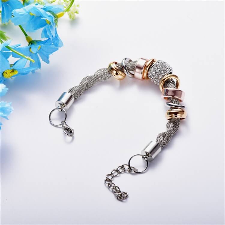 Inflätad ring Accent Armband