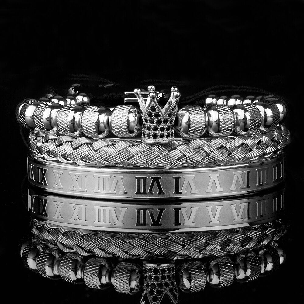 Lyx Krona Armband Set